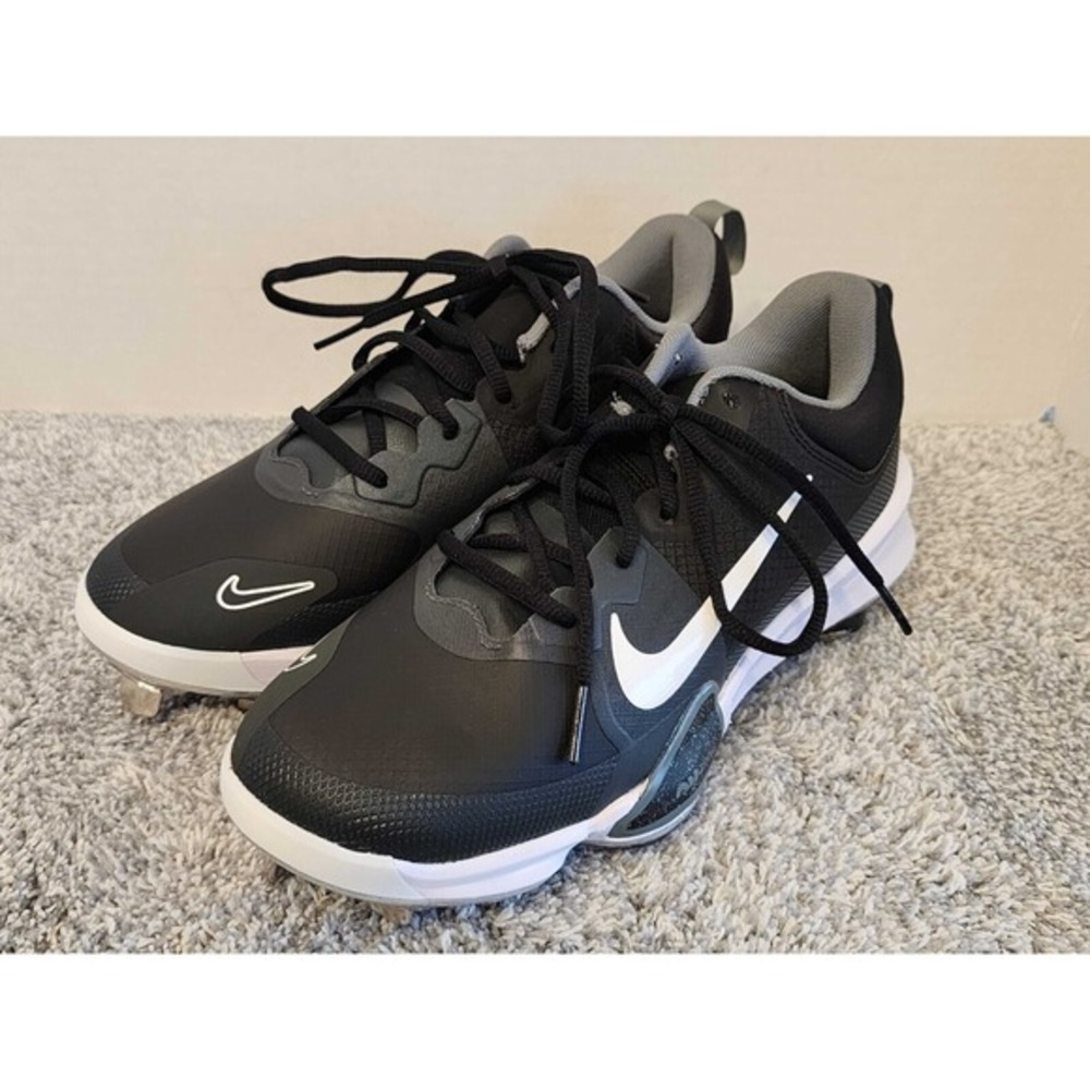 Nike Force Zoom Trout 9 Pro Metal Baseball Cleats Size 8 Black FB2907-001 NEW